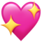 Sparkling Heart emoji on Apple